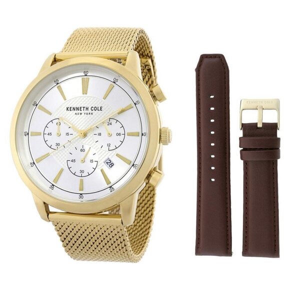 NWT Authentic Kenneth Cole New York Dress Sport Chronograph Quartz Men's Watch - Picture 1 of 4